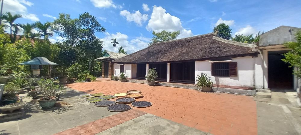 Hoa l&aacute; trong vườn nh&agrave; được phơi l&agrave;m thảo dược - Ảnh: T.Đ